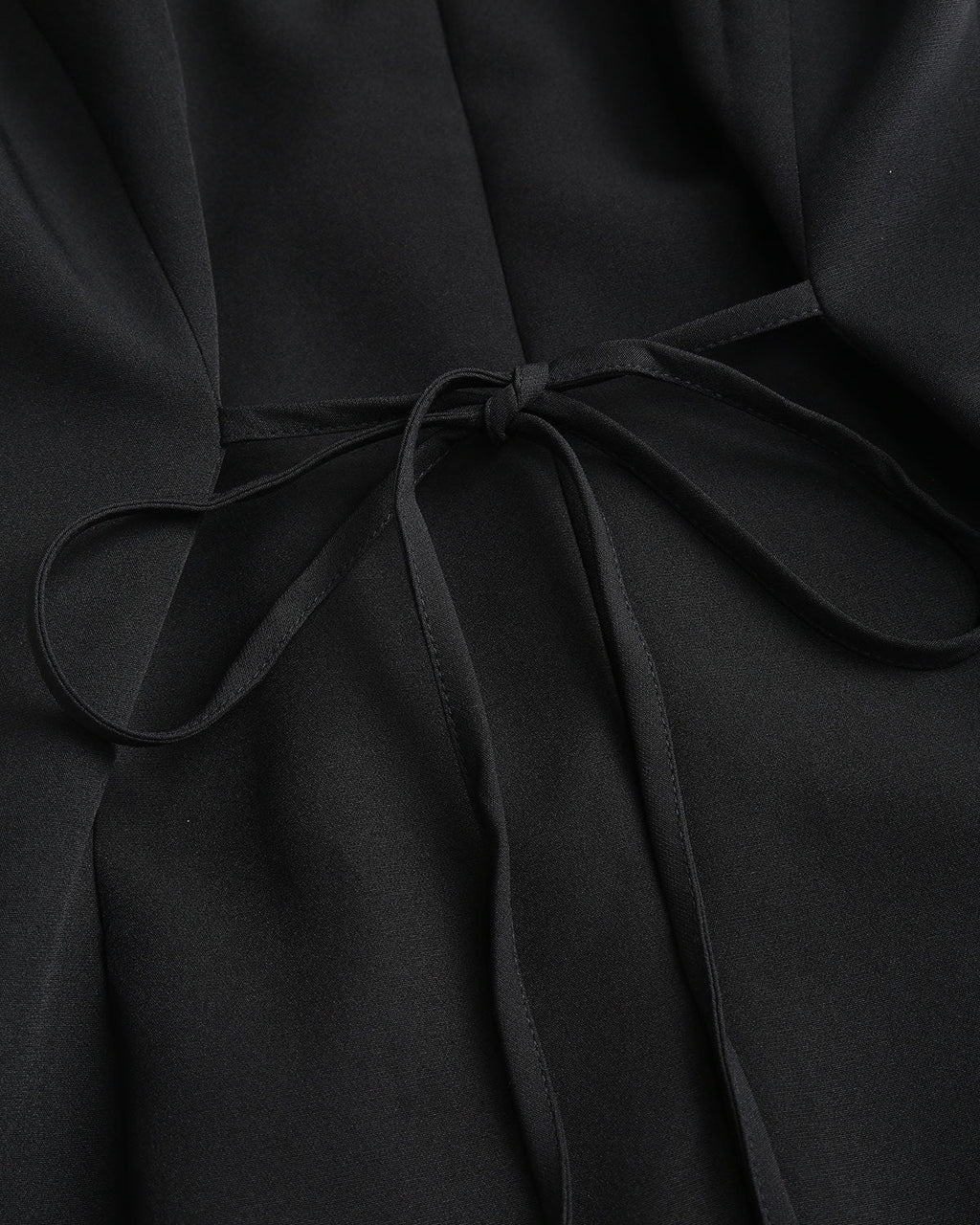 Black A-Line Button Mini Dress