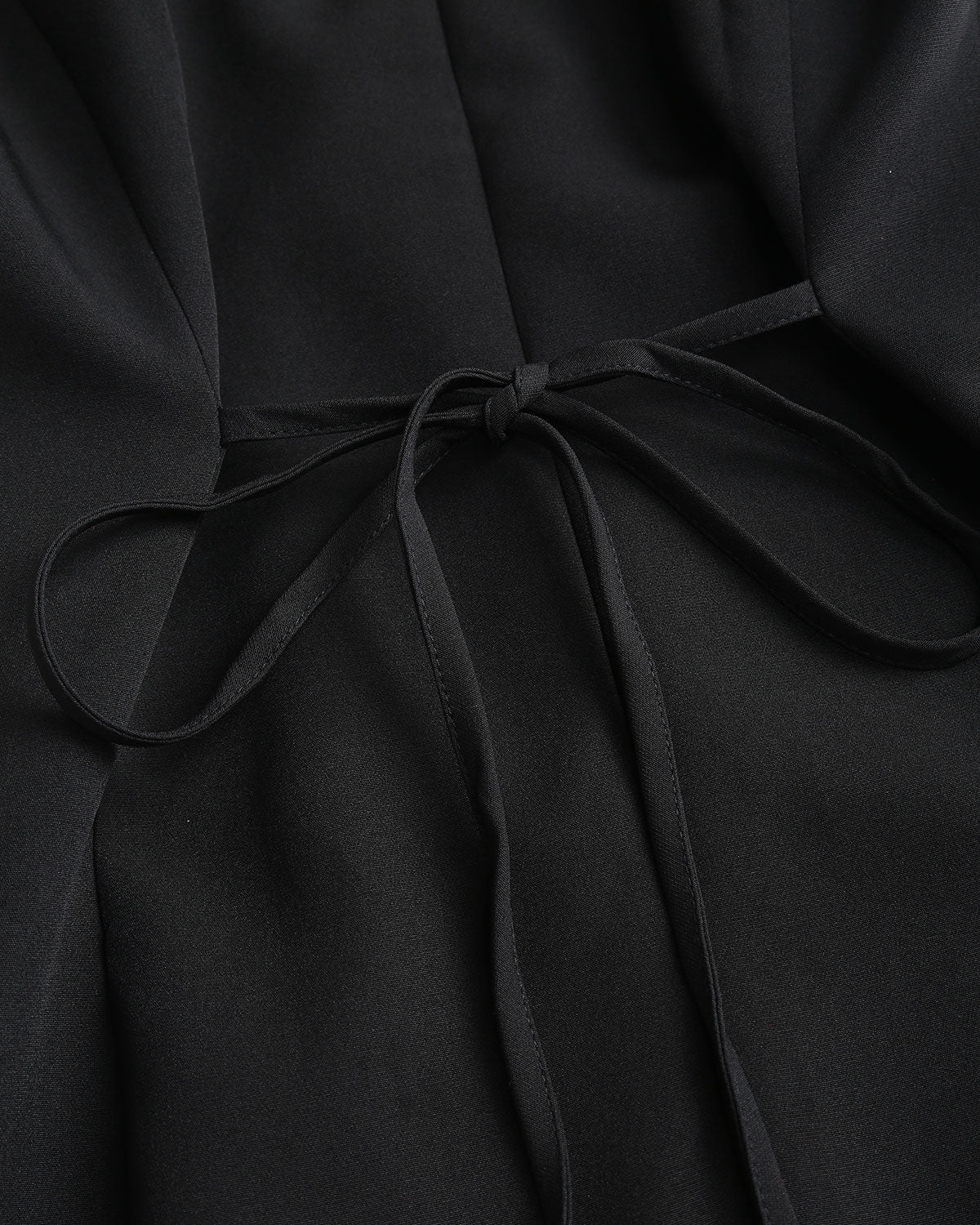 Black A-Line Button Mini Dress
